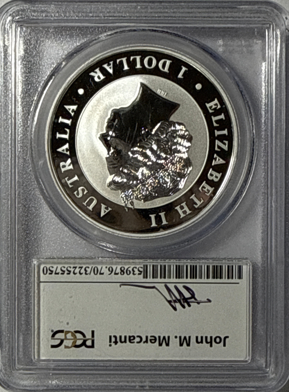 2015-P Australia $1 Silver Wedge-Tail Eagle PCGS MS70 Mercanti