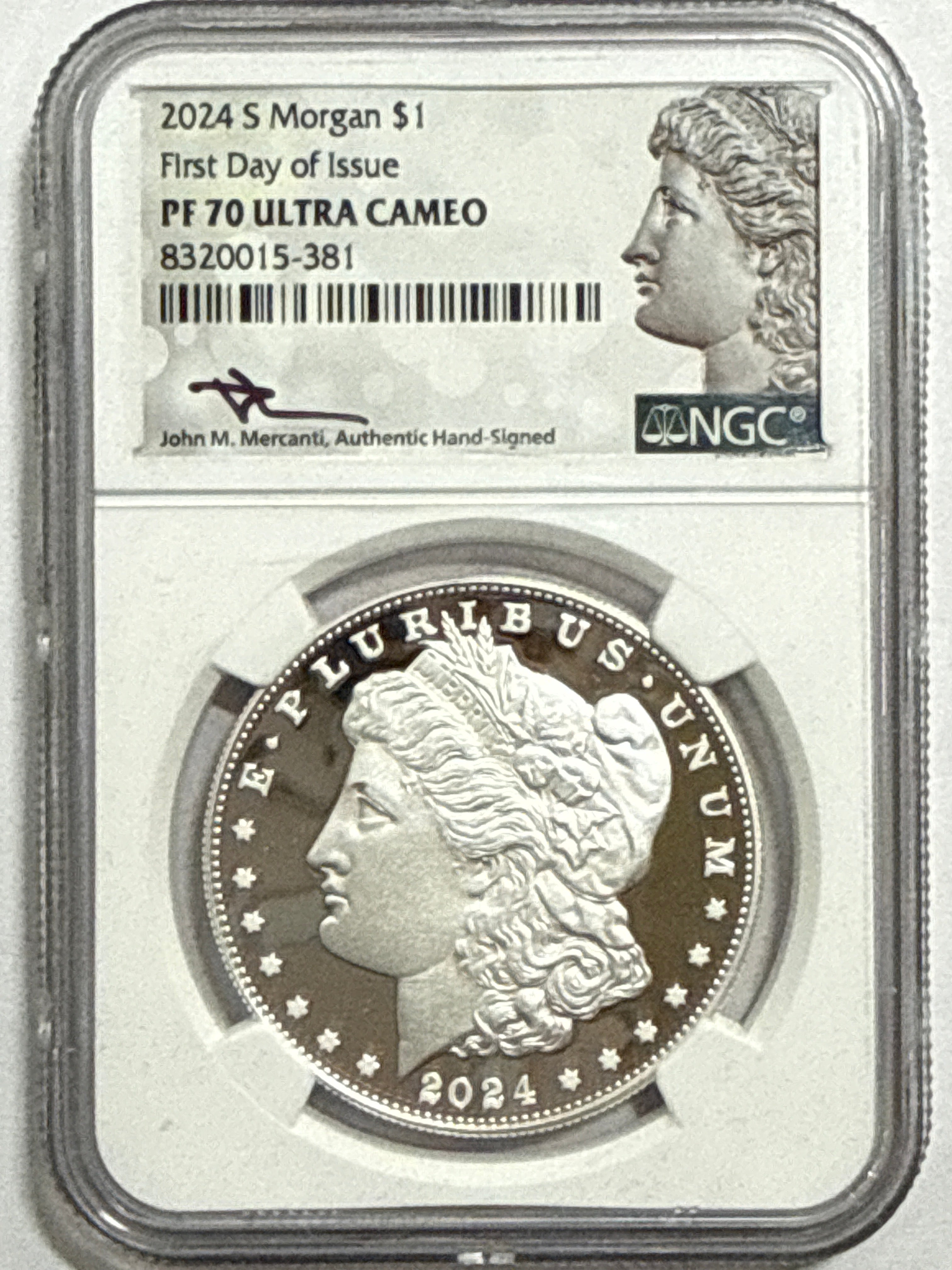 2024-P/S Morgan Silver Dollar 6 piece set NGC FDOI MS70/Reverse PF70/PF70 UMC Mercant Hand Signed
