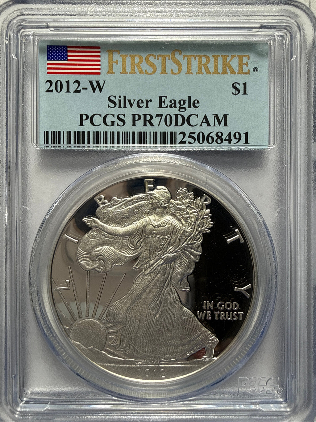 2012-W American Silver Eagle  PCGS PR70 DCAM