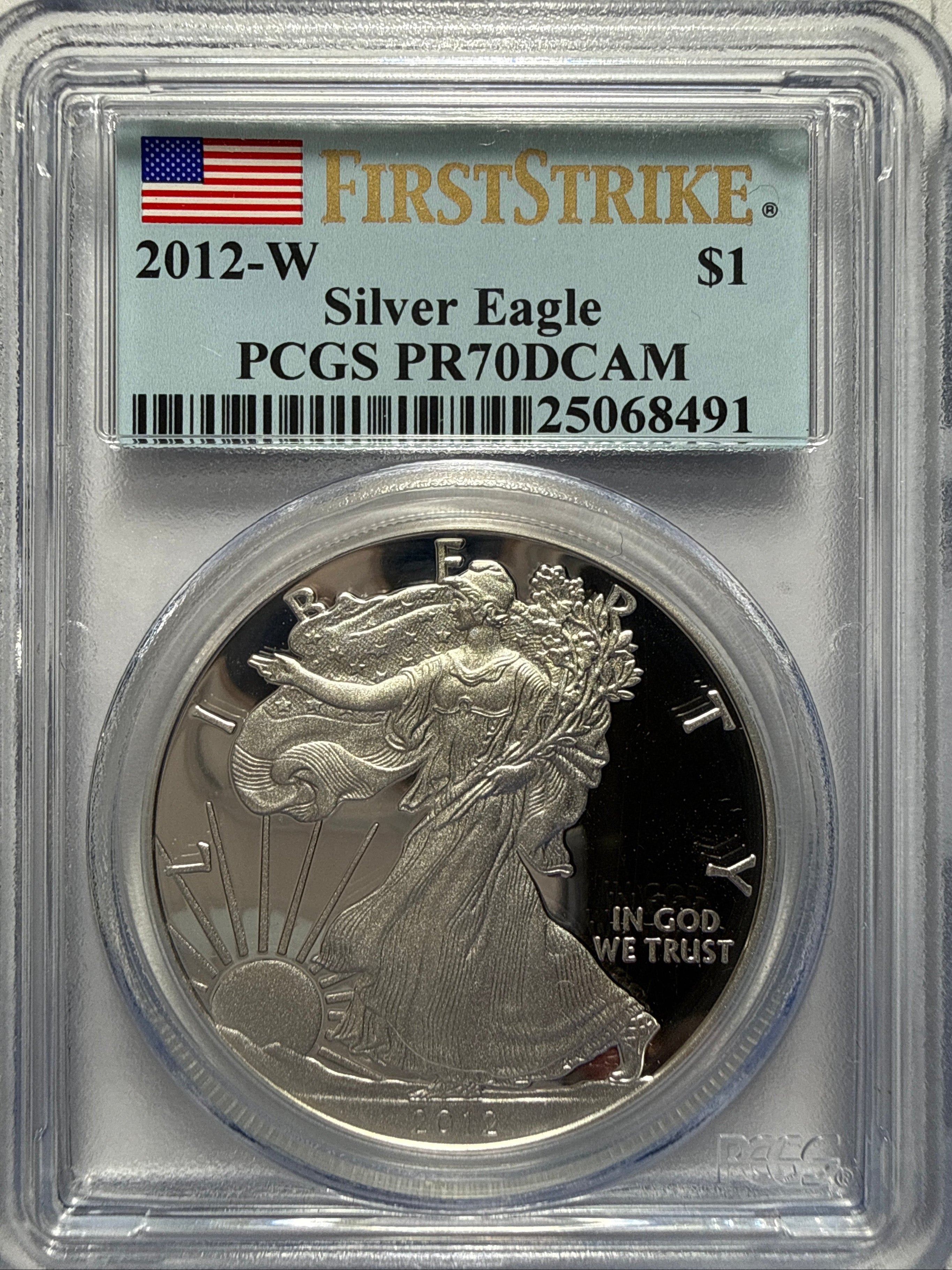 2012-W American Silver Eagle  PCGS PR70 DCAM