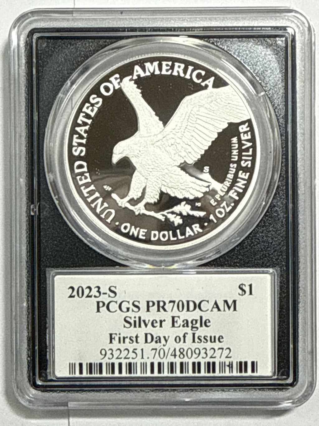 2023-S American Silver Eagle 5_coin Box Set NGC/PCGS FDOI PF70 UCAM/PR70 DCAM Mercant/Gaudioso/Jones/Ryder/Damstra