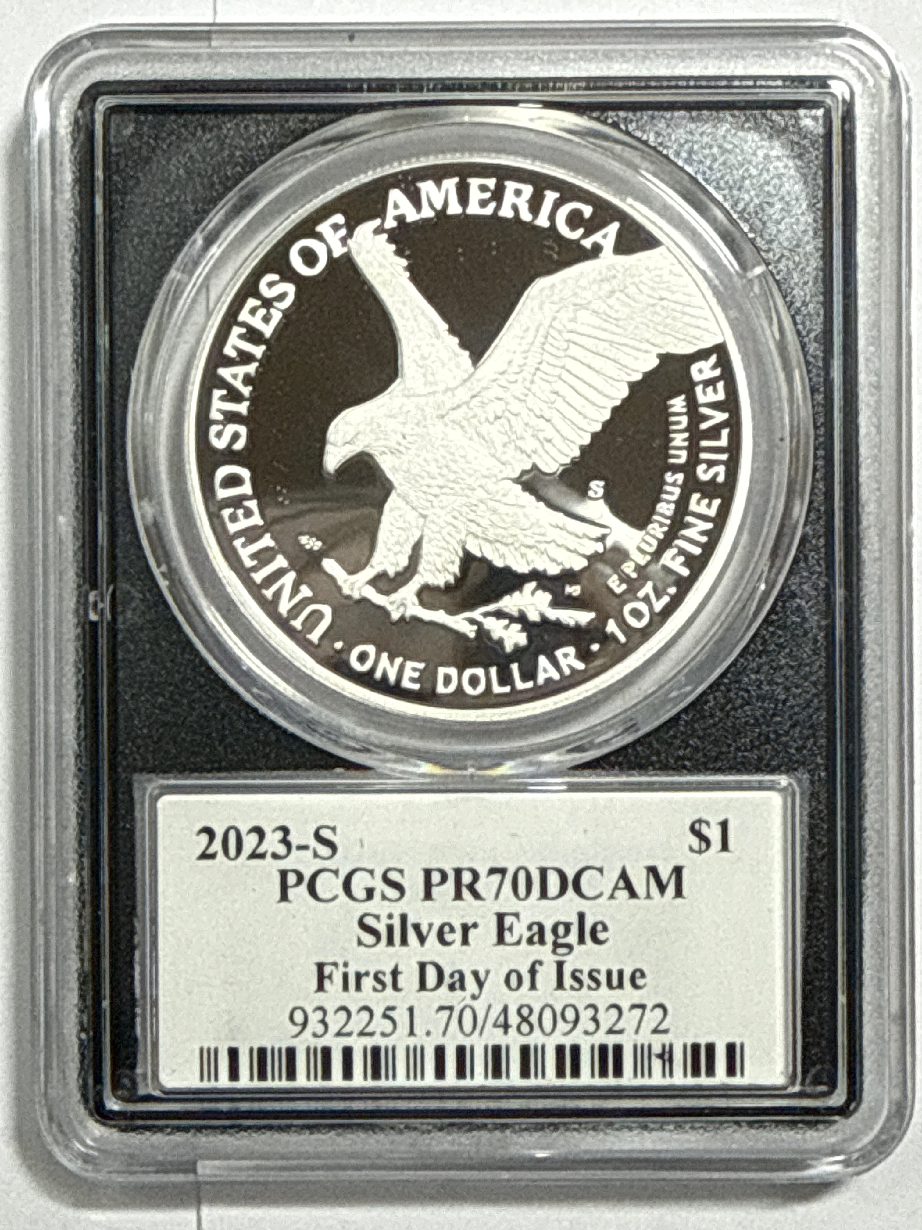 2023-S American Silver Eagle 5_coin Box Set NGC/PCGS FDOI PF70 UCAM/PR70 DCAM Mercant/Gaudioso/Jones/Ryder/Damstra