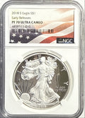 2018-S American Silver Eagle $1 NGC ER PF70 UCAM