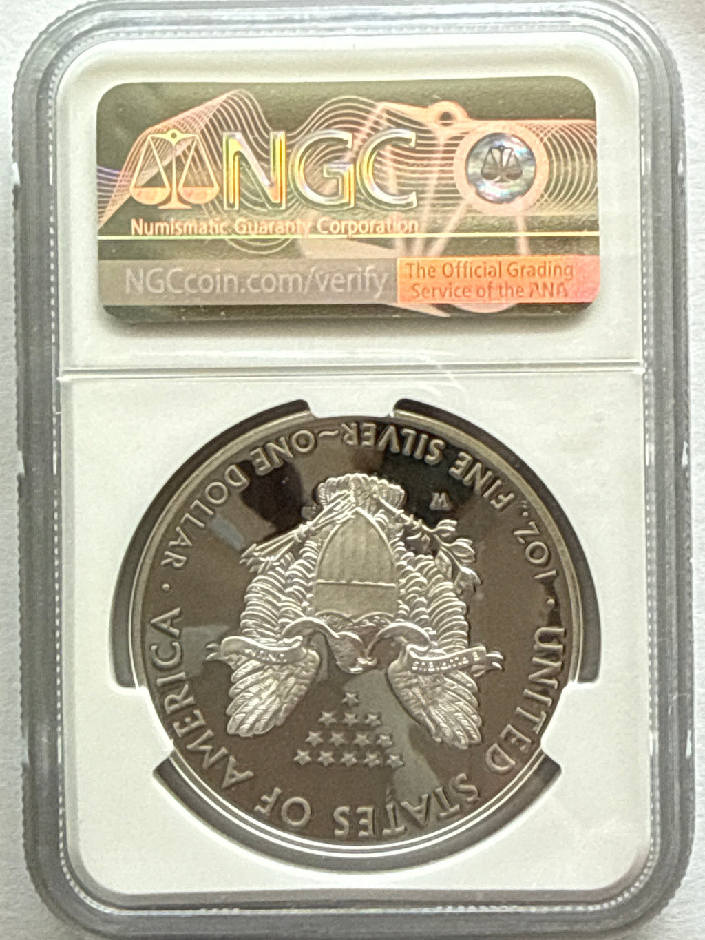 2016-W American Silver Eagle NGC 1 oz PF70 UCAM  J. M. Mercanti hand signed 30th Anniv LE Art Label