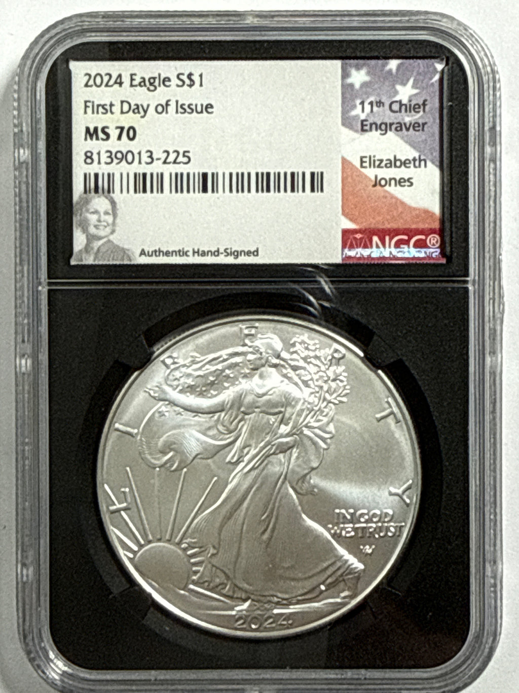 2024 American Silver Eagle 5-Coin Set NGC FDOI MS70 Mercanti/Ryder/Jones/Gaudioso/Damstra