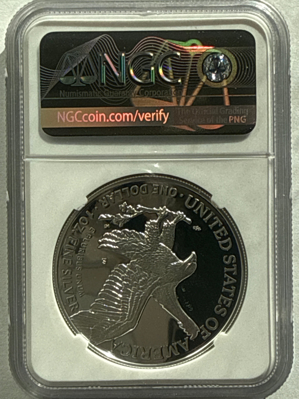 2021-S SAmerican Silver Eagle NGC PF70 UCAM FDOI Eagle Landing T-2 M. Gaudioso