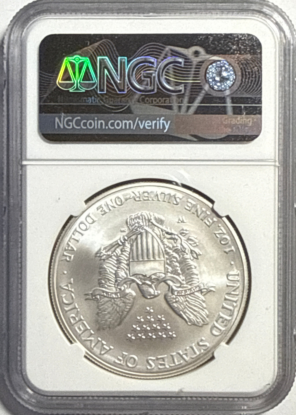 2006-W Burnished American Silver Eagle $1 NGC MS70 Mercanti Hand-Signed
