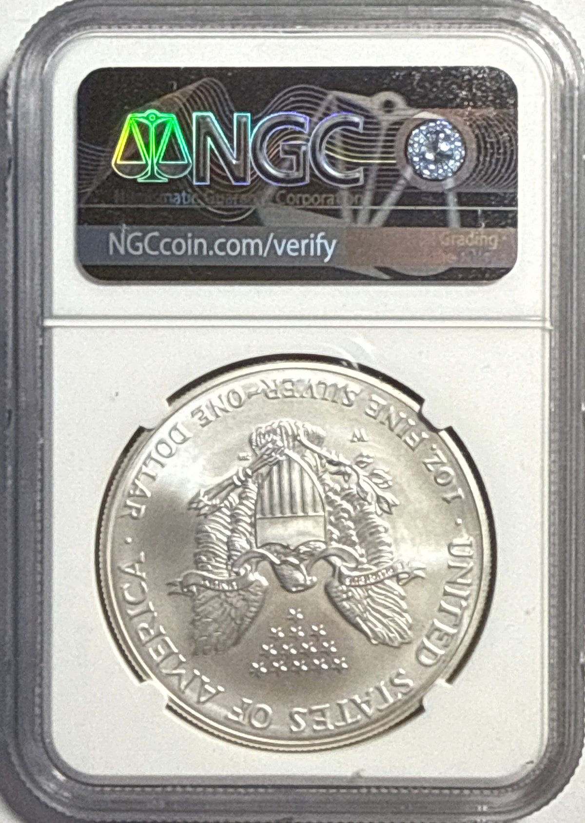 2006-W Burnished American Silver Eagle $1 NGC MS70 Mercanti Hand-Signed