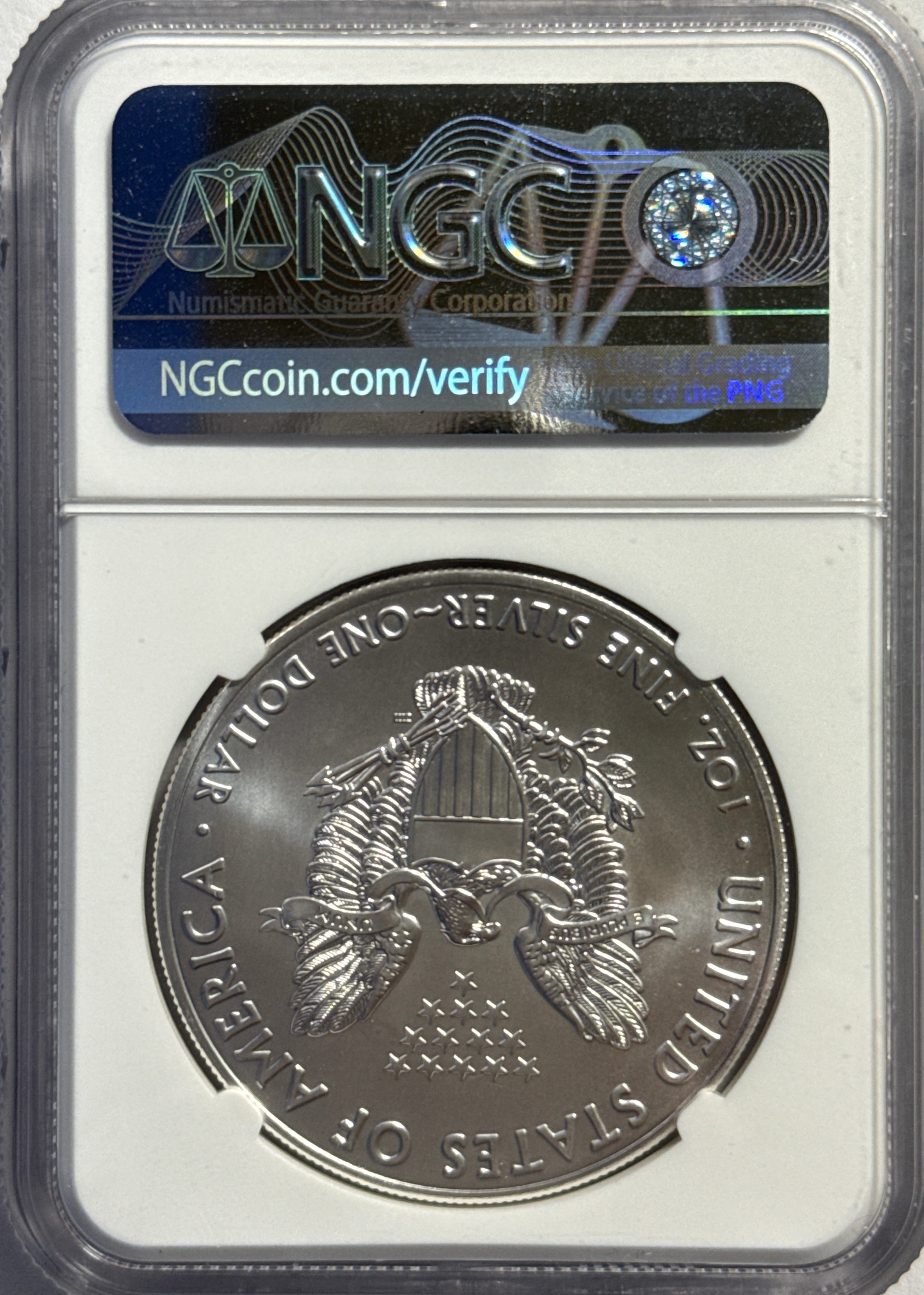 2019-W American Silver Eagle $1 NGC FDI MS70 Mercanti Hand-Signed