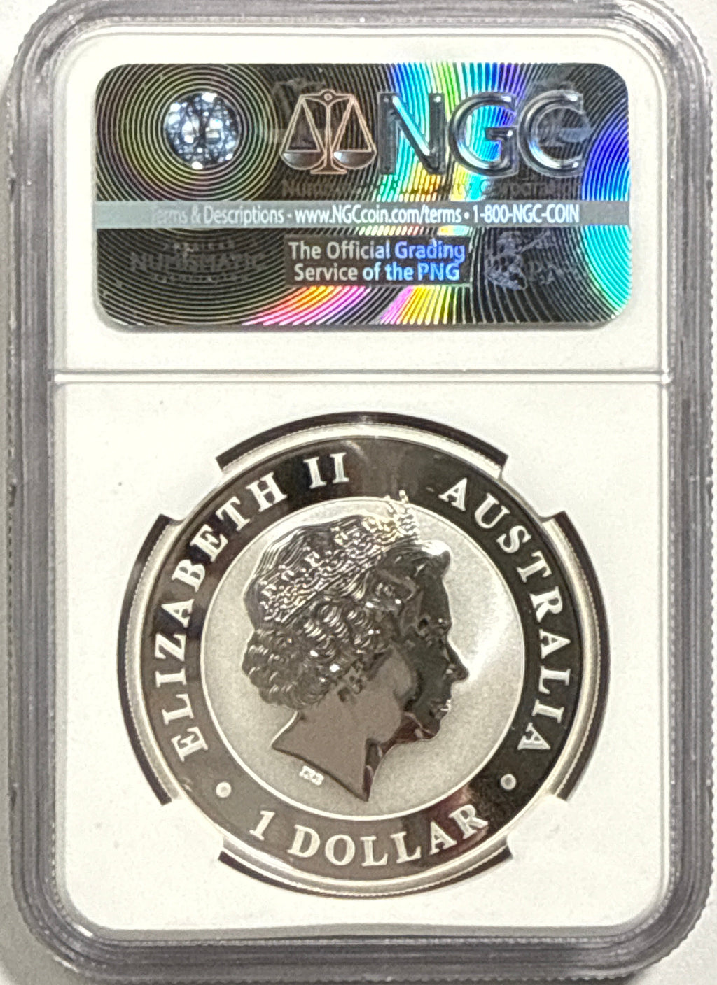 2017P Australia $1 Silver Wedged-Tailed Eagle NGC Denver ANA 2017 MS70