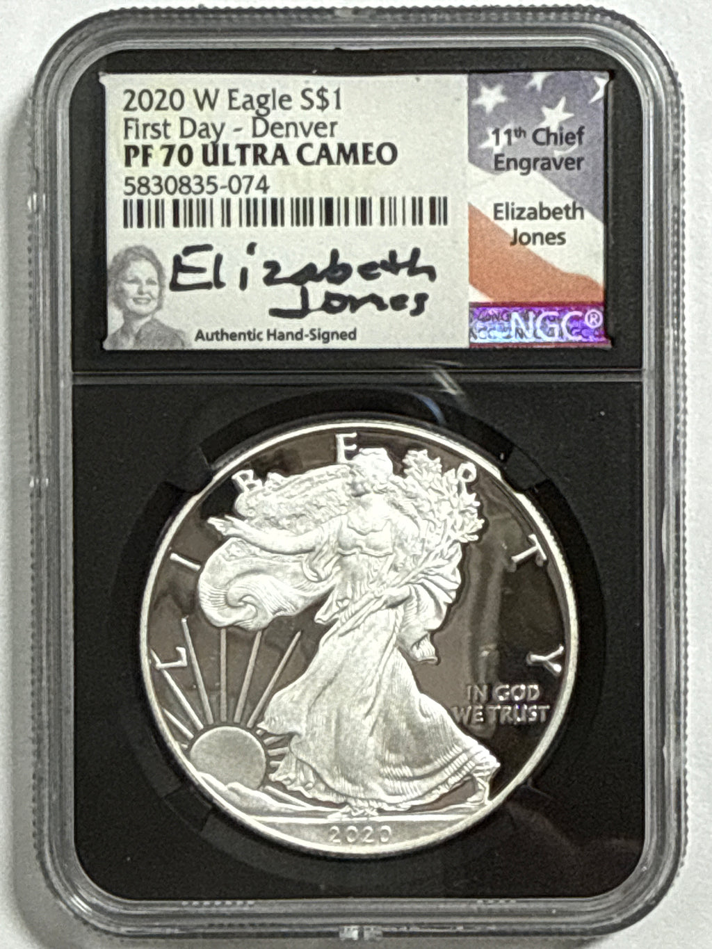 2020-W American Silver Eagle 9 Piece Set NGC PF70 UCAM First Day - Denver/Philadelphia/Washington Mercanti/Moy/Jones