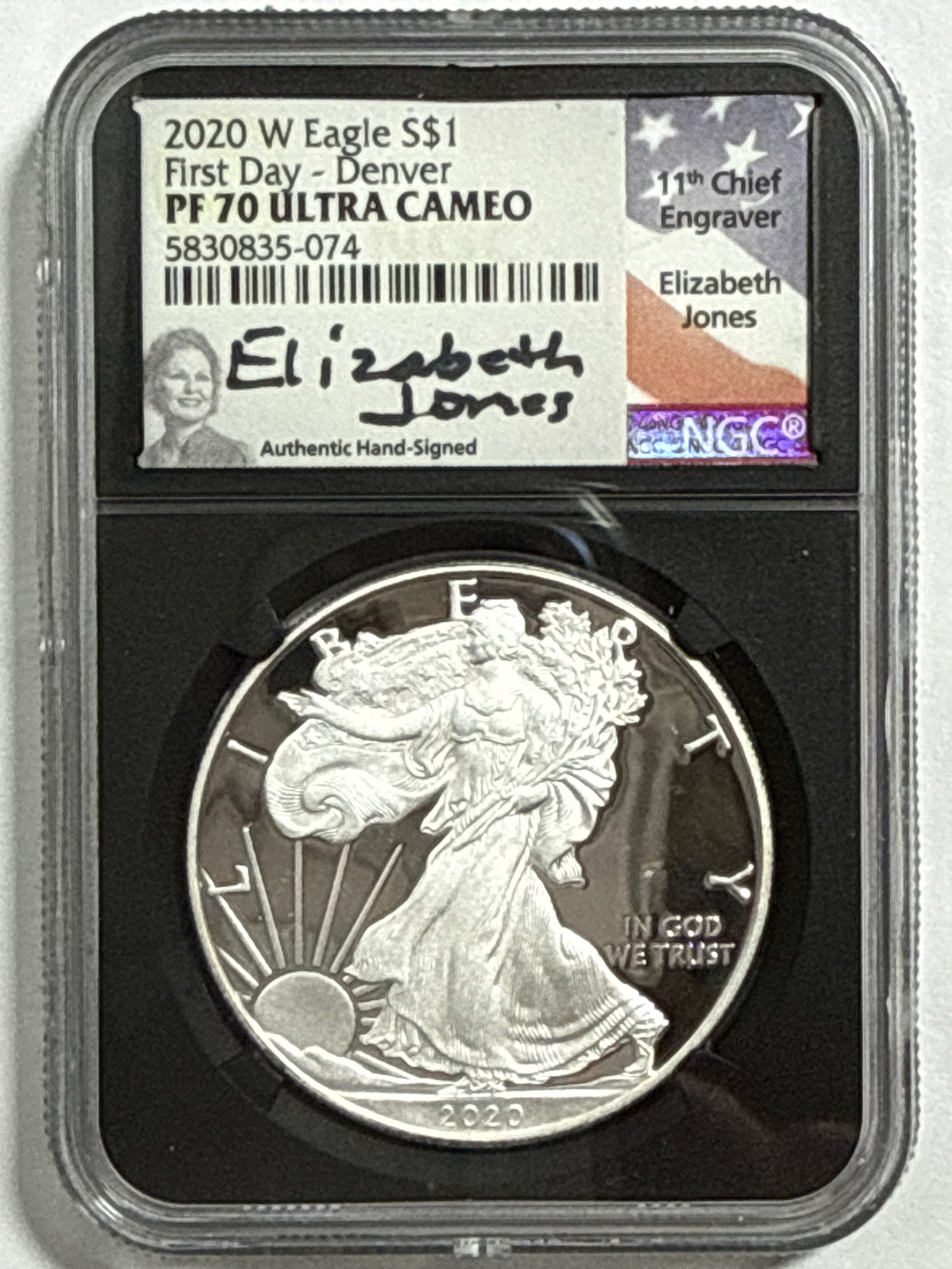 2020-W American Silver Eagle 9 Piece Set NGC PF70 UCAM First Day - Denver/Philadelphia/Washington Mercanti/Moy/Jones