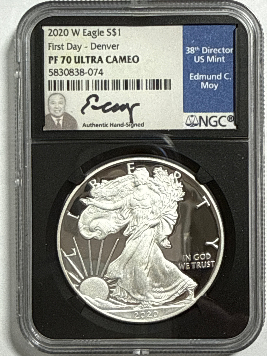 2020-W American Silver Eagle 9 Piece Set NGC PF70 UCAM First Day - Denver/Philadelphia/Washington Mercanti/Moy/Jones