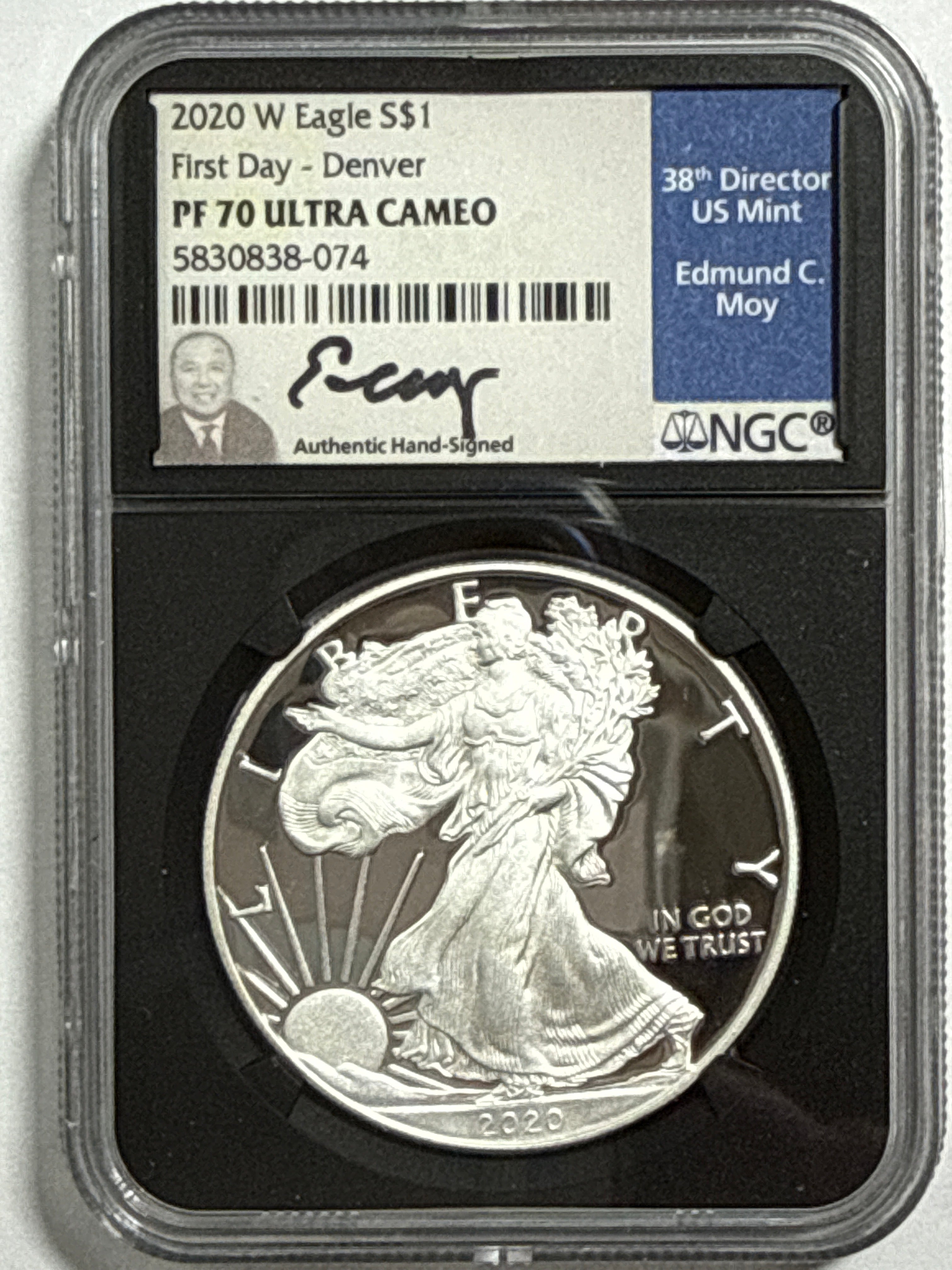 2020-W American Silver Eagle 9 Piece Set NGC PF70 UCAM First Day - Denver/Philadelphia/Washington Mercanti/Moy/Jones