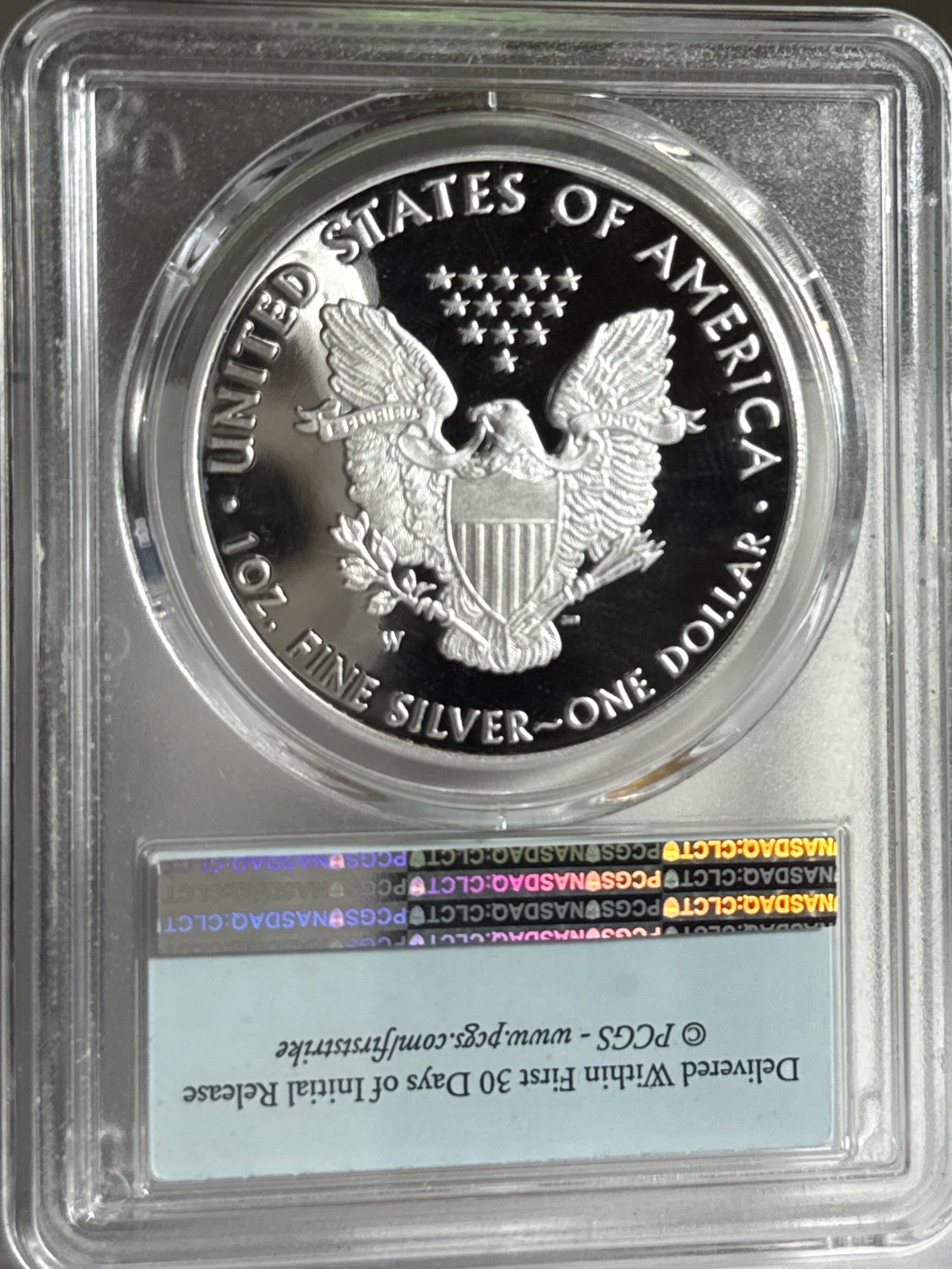 2021-W American Silver Eagle PCGS FS PR70 DCAM Type 1