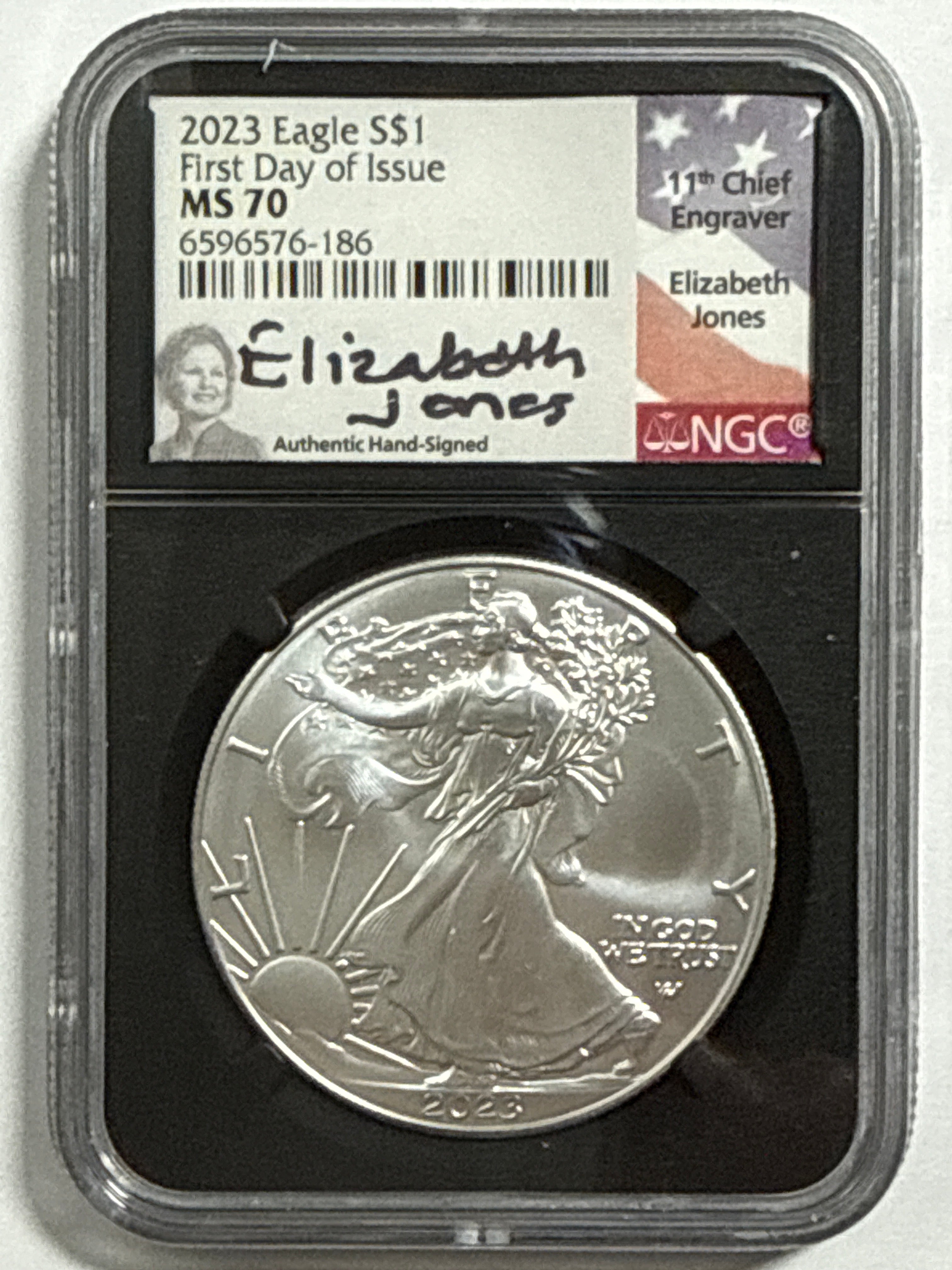 2023-P American Silver Eagle 5 Piece Set NGC MS70 FDOI FL Mercanti/Gaudioso/Ryder/Jones/Damstra