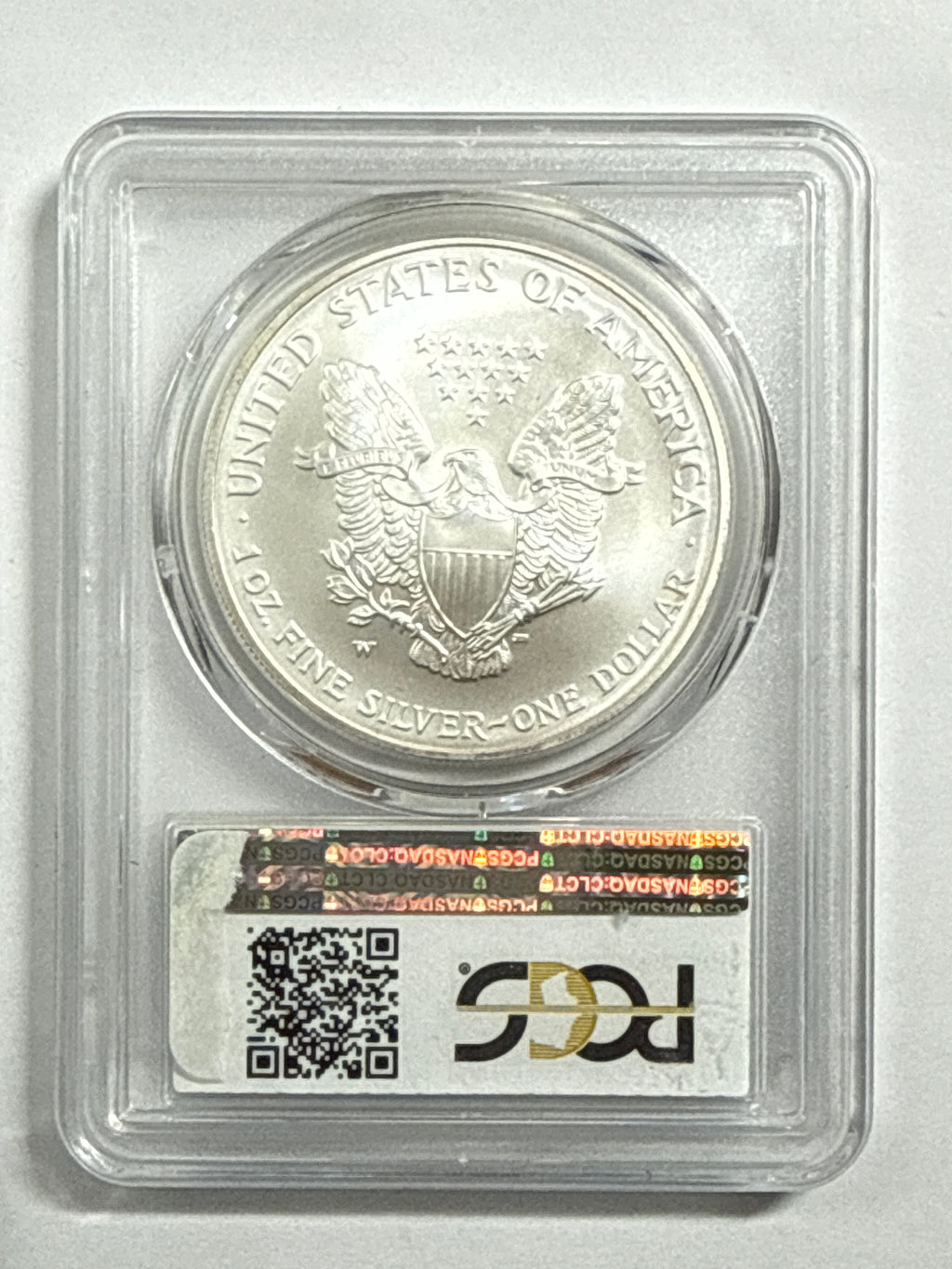 2007-W Burnished American Silver Eagle PCGS SP70 FS