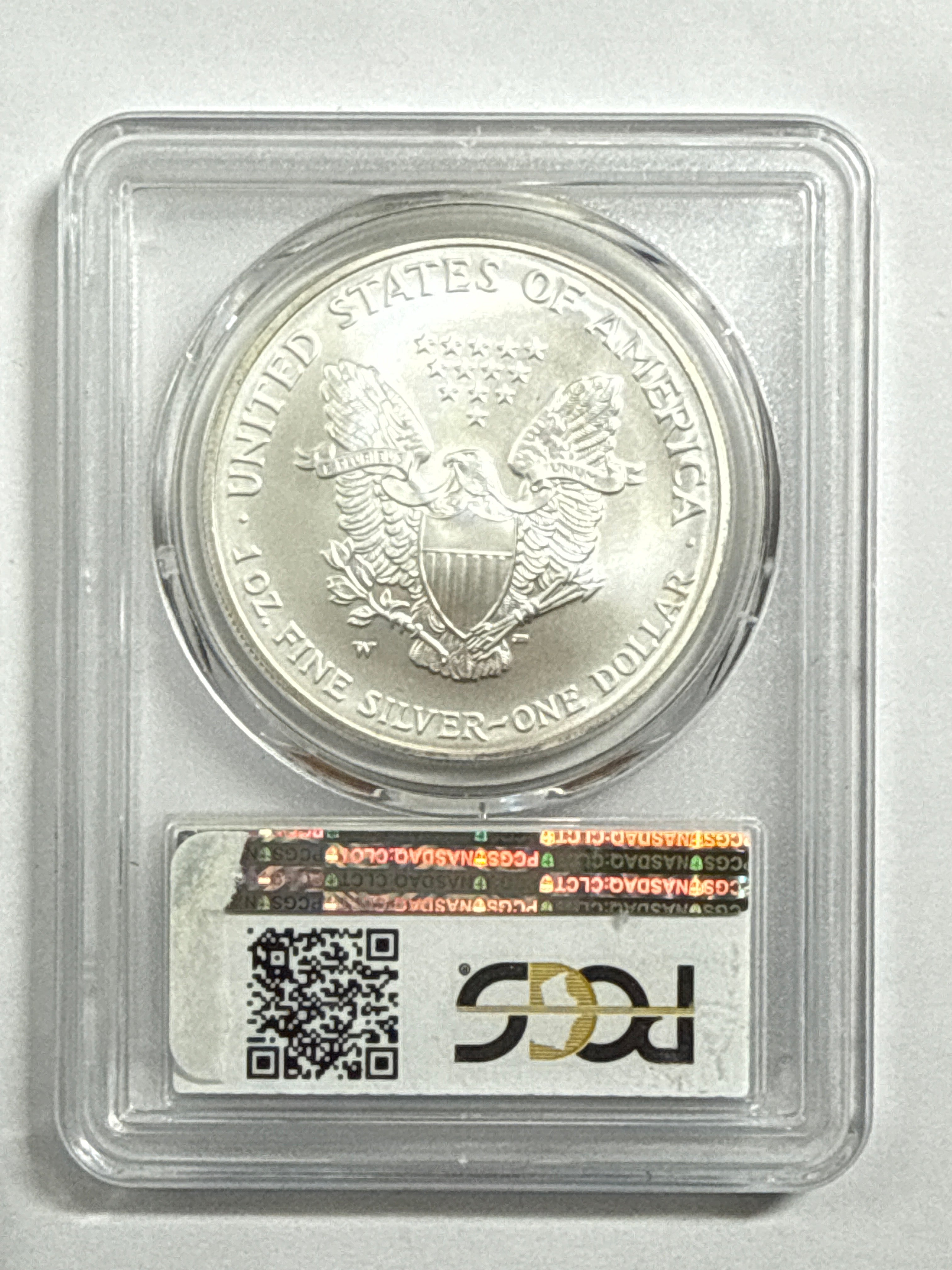 2007-W Burnished American Silver Eagle PCGS SP70 FS