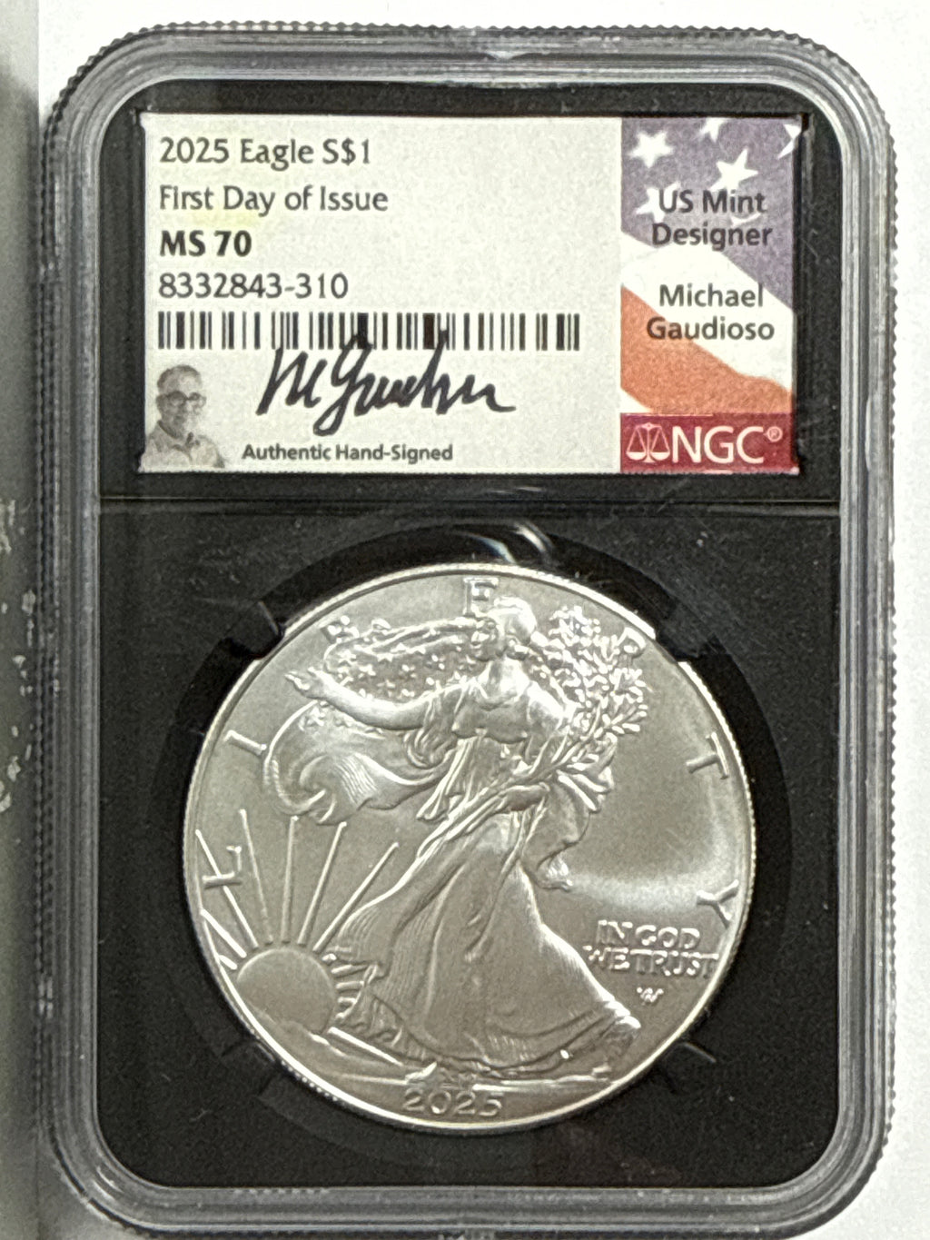 2025 American Silver Eagle 5-Coin Box Set NGC/PCGS FDOI MS70 NMercanti/Gaudioso/Ryder/Frost/Damstra