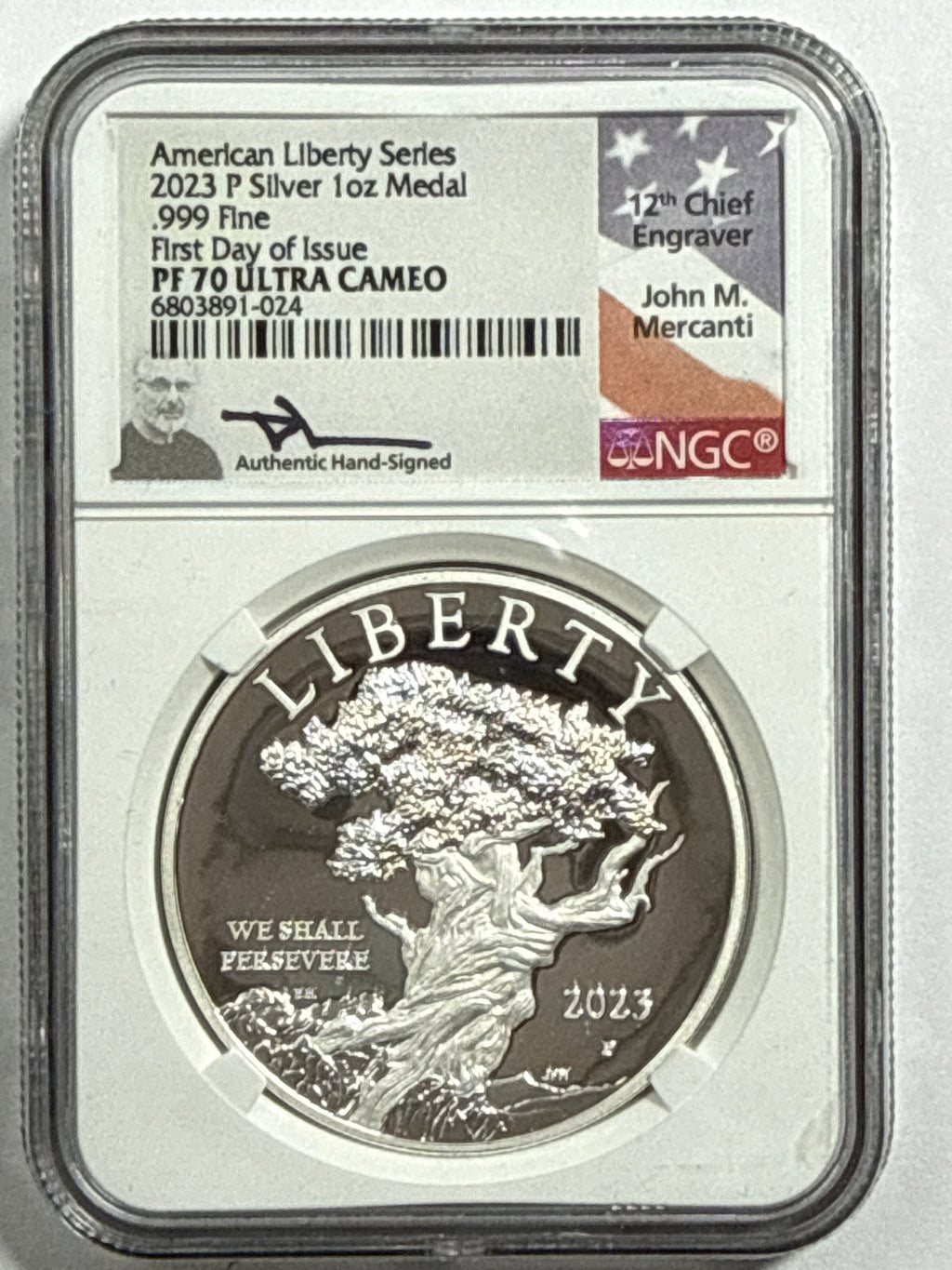 2023-P American Silver Eagle American Liberty Series 2 Coin Set NGC FDOI PF70 U CAM Mercant/Ryder