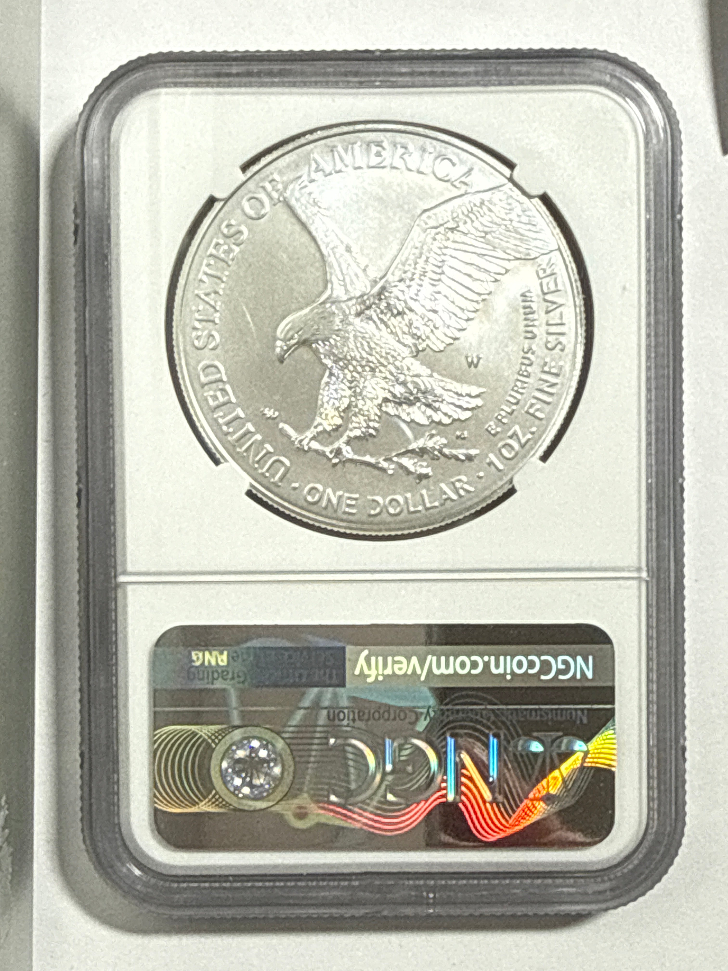 2022-W Burnished American Silver Eagle NGC MS70 Advance Release  Thomas Uram Hand Signed