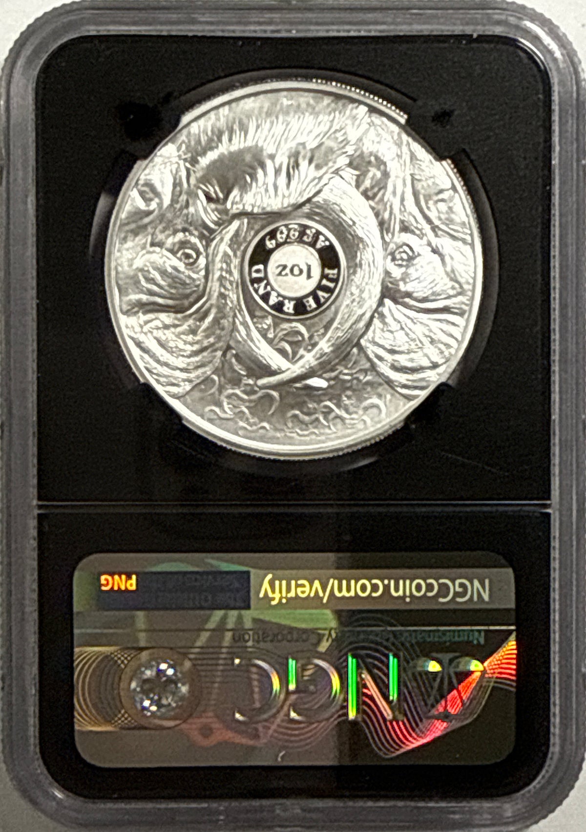 2019/2020/2021/ South Africa NGC FDI PF70 UCAM S5R Big 5 Elephant/Lion/Rhino/Spotted Leopard/Buffalo Tumi Tsehio signed