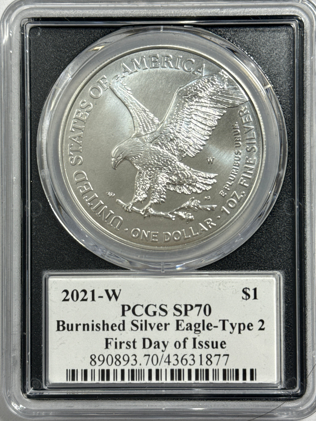2021-W Burnished American Silver Eagle 3 Piece Set T-2 NGC MS70 FDOI FL Mercanti/Gaudioso/Damstra