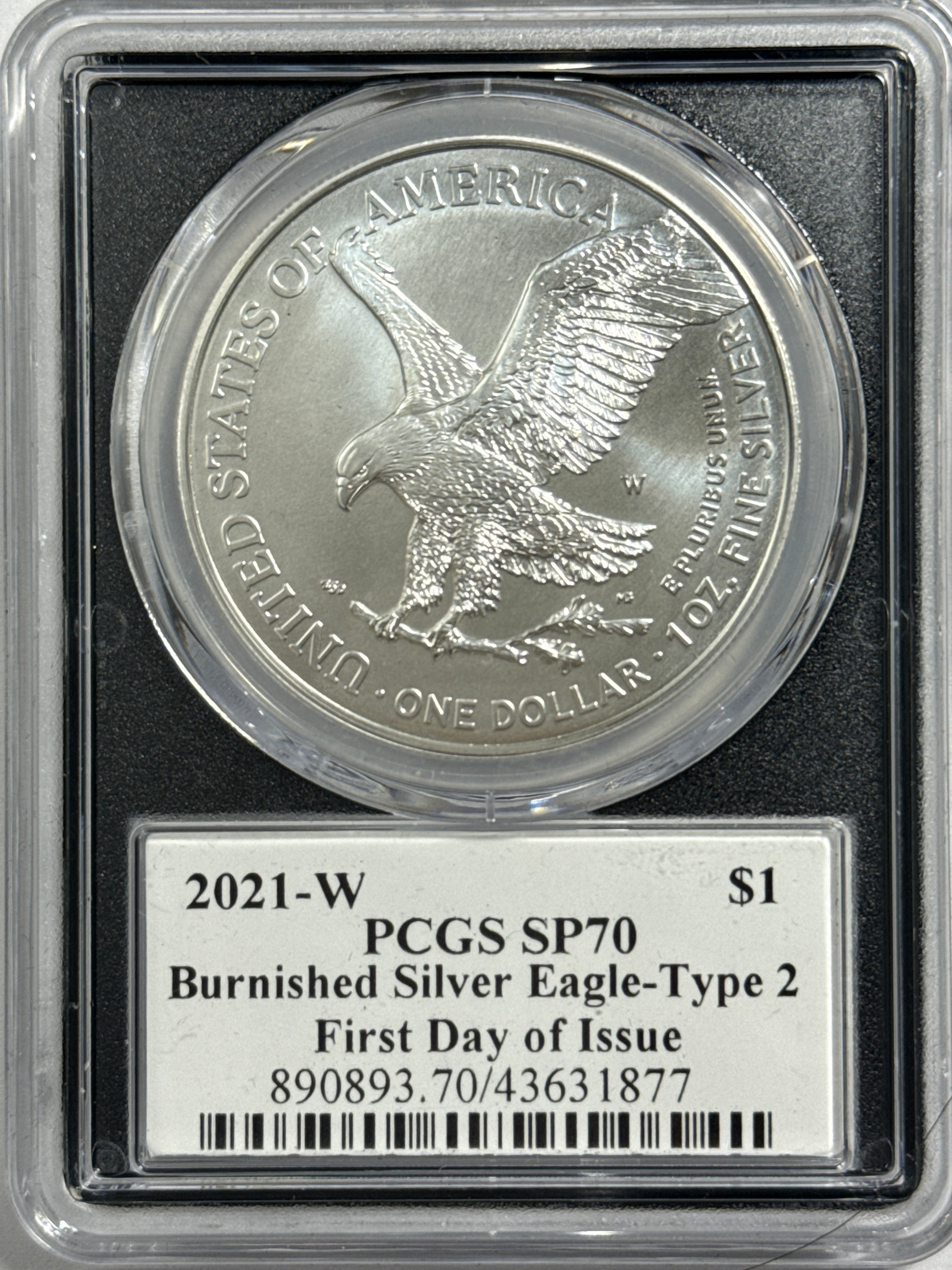 2021-W Burnished American Silver Eagle 3 Piece Set T-2 NGC MS70 FDOI FL Mercanti/Gaudioso/Damstra