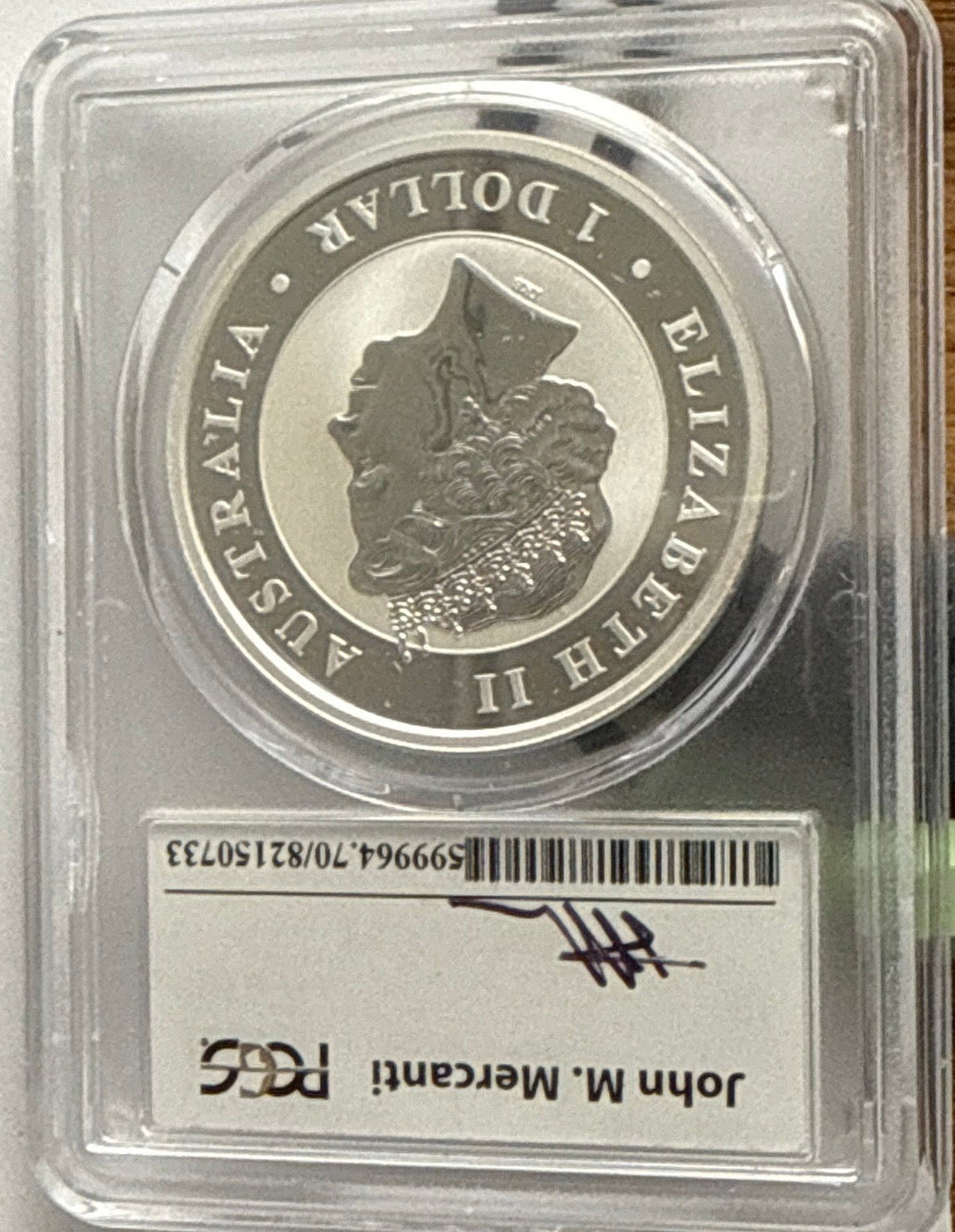 2017-P Australia $1 Silver Wedge-Tail Eagle PCGS FDI MS70 Mercanti