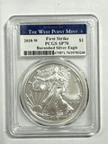 2018-W Burnished American Silver Eagle PCGS SP70 FS West Point Label