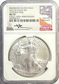 2016-W Burnished American Silver Eagle $1 NGC MS70 Mercanti Hand-Signed