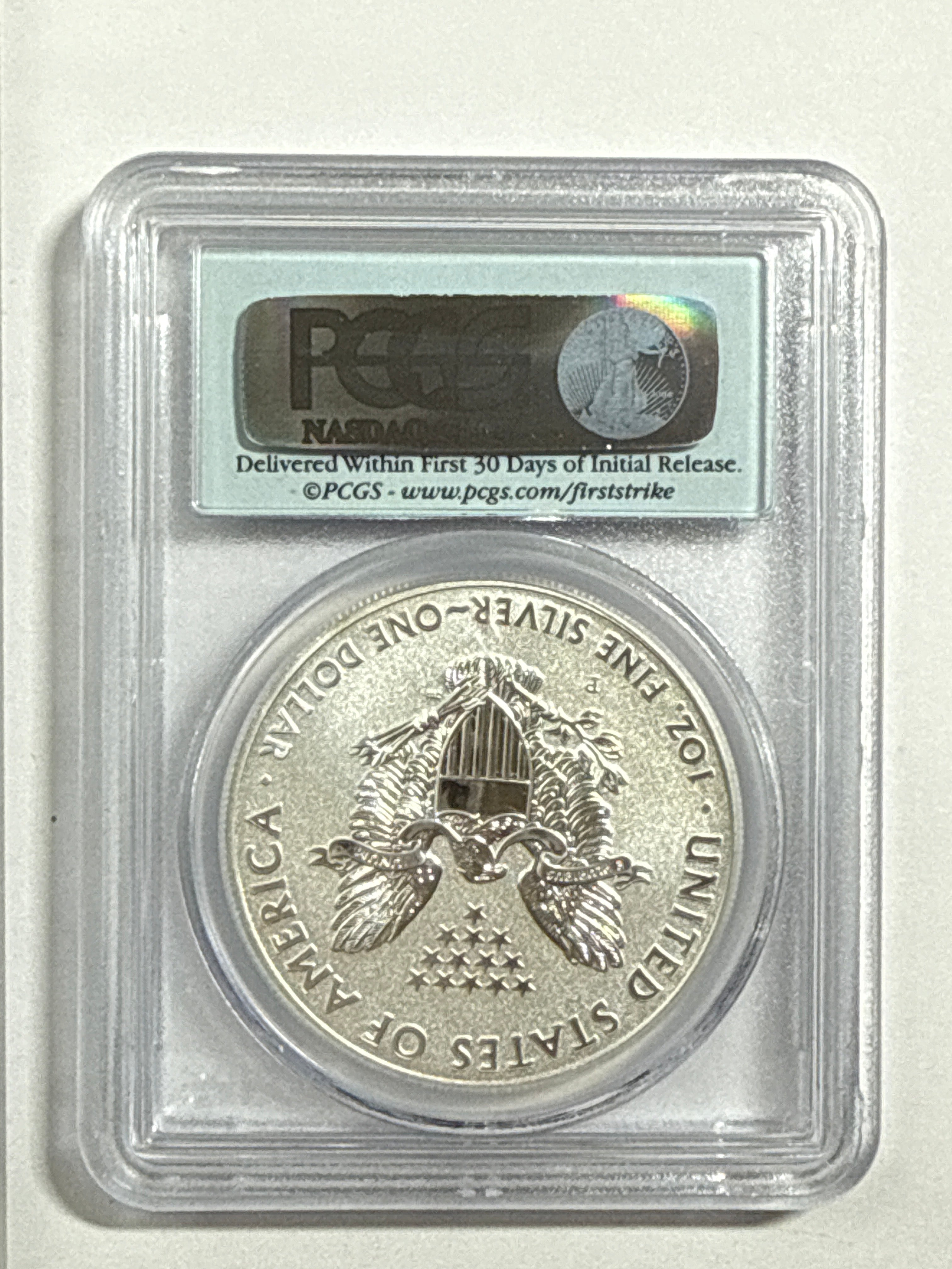 2011  Silver Eagle PCGS First Strike 5- piece set 25th Anniversary with Display Box