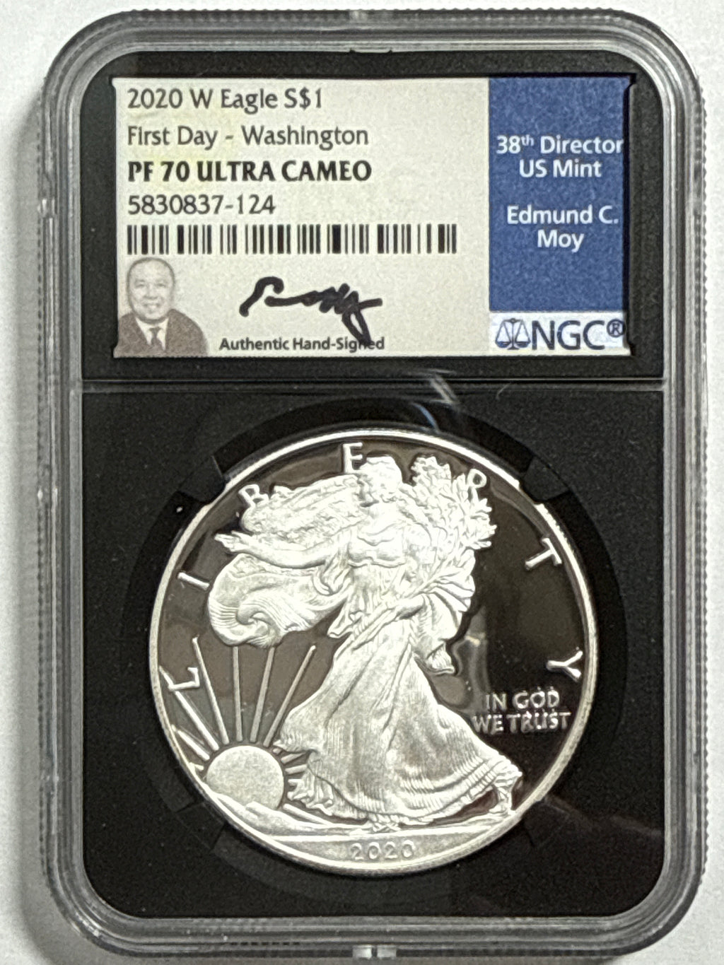 2020-W American Silver Eagle 9 Piece Set NGC PF70 UCAM First Day - Denver/Philadelphia/Washington Mercanti/Moy/Jones