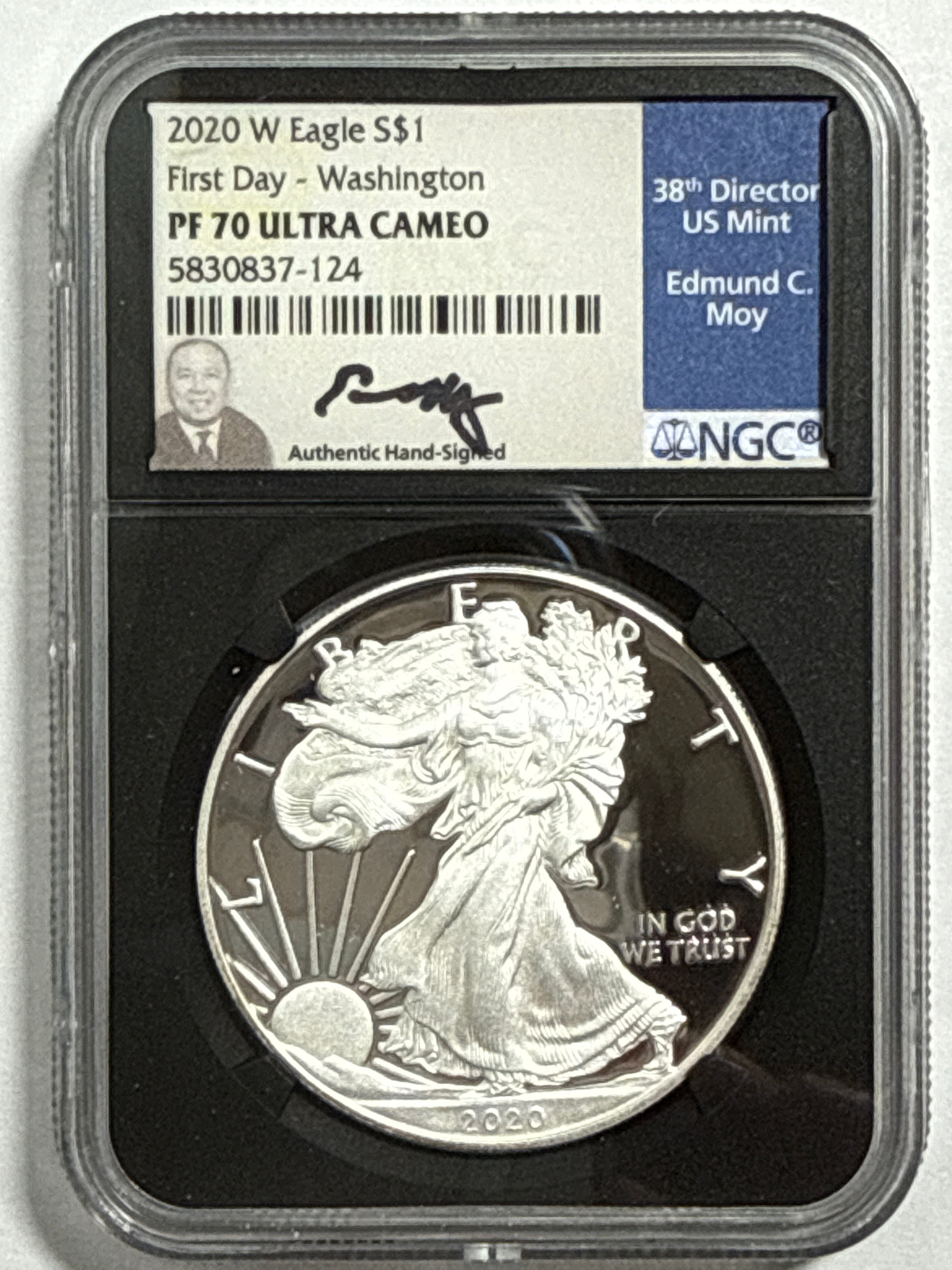 2020-W American Silver Eagle 9 Piece Set NGC PF70 UCAM First Day - Denver/Philadelphia/Washington Mercanti/Moy/Jones