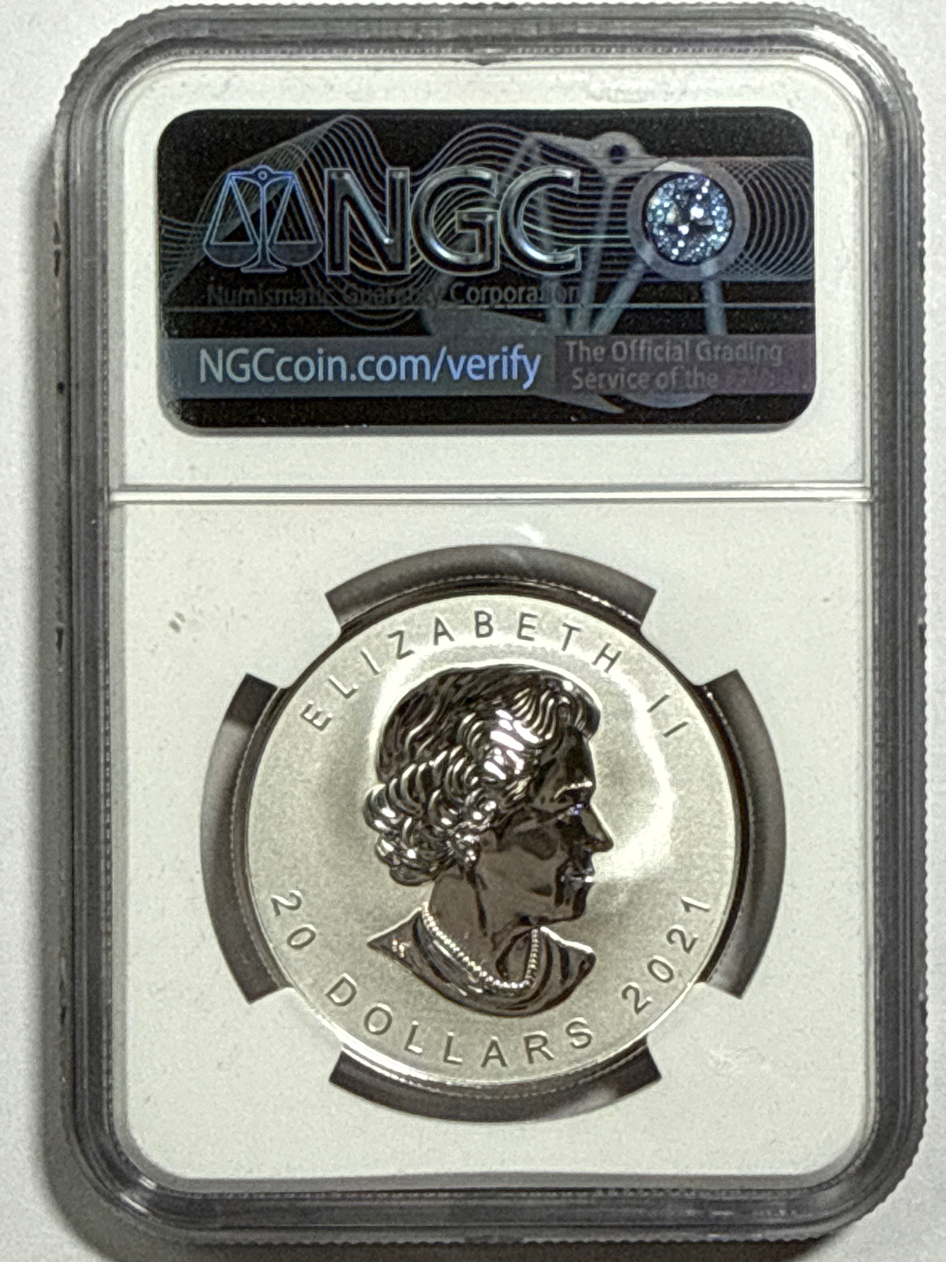 2021 1 oz Canada $20 Silver Maple Leaf - Super Incluse NGC First Day of Production Rev PF70