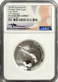 2020P Australia $1 .999 Silver Wedge-Tailed Eagle NGC High Relief FR PF70 UCAM Mercanti