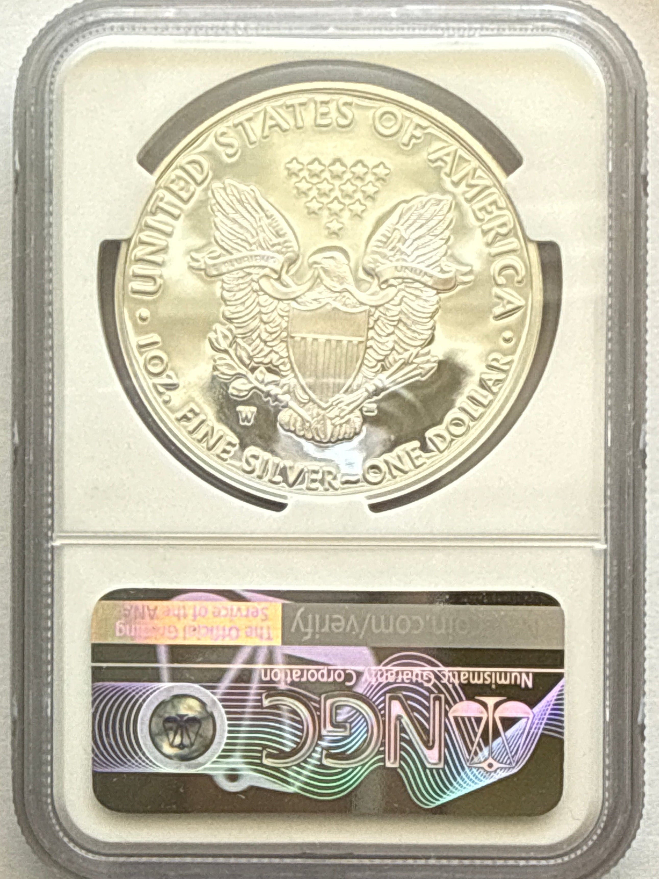 2016-W American Silver Eagle NGC 1 oz PF70 UCAM  J. M. Mercanti hand signed 30th Anniv LE Art Label