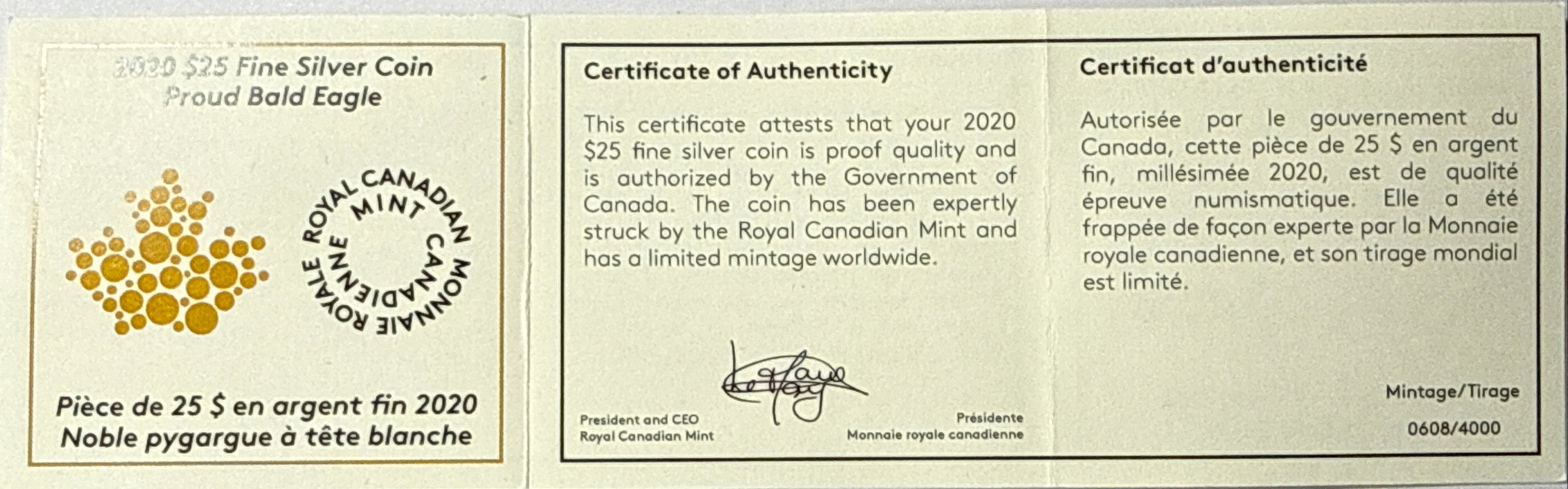 2020 Canada $25 Silver Bald Eagle NGC Extraordinary High Relief FDI PF70 UCAM Susan Taylor Hand Signed