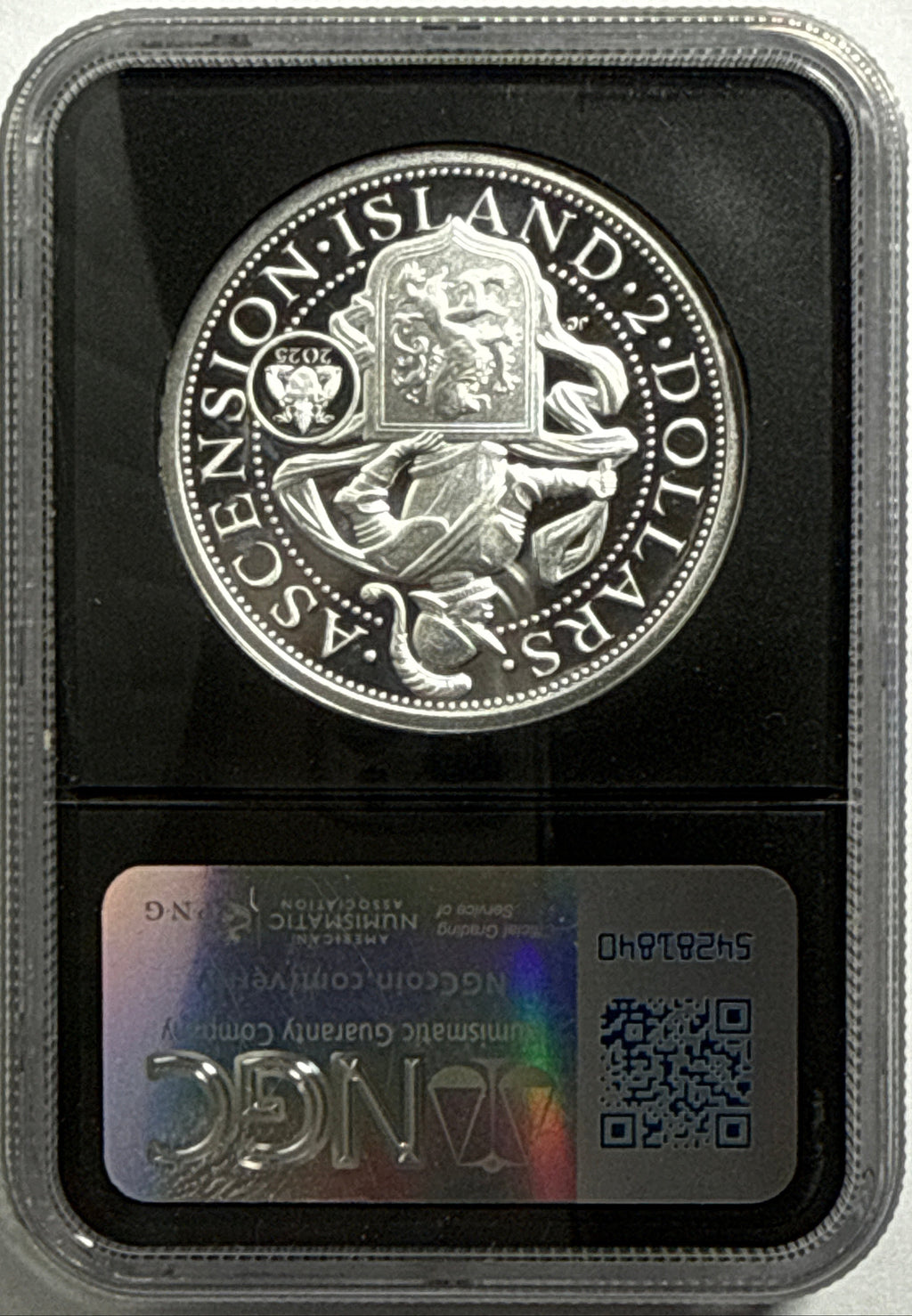 2025 2 oz Ascension $2 Silver Lion Dollar - High Relief NGC FDI PF70 UCAM Jody Clark Hand Signed