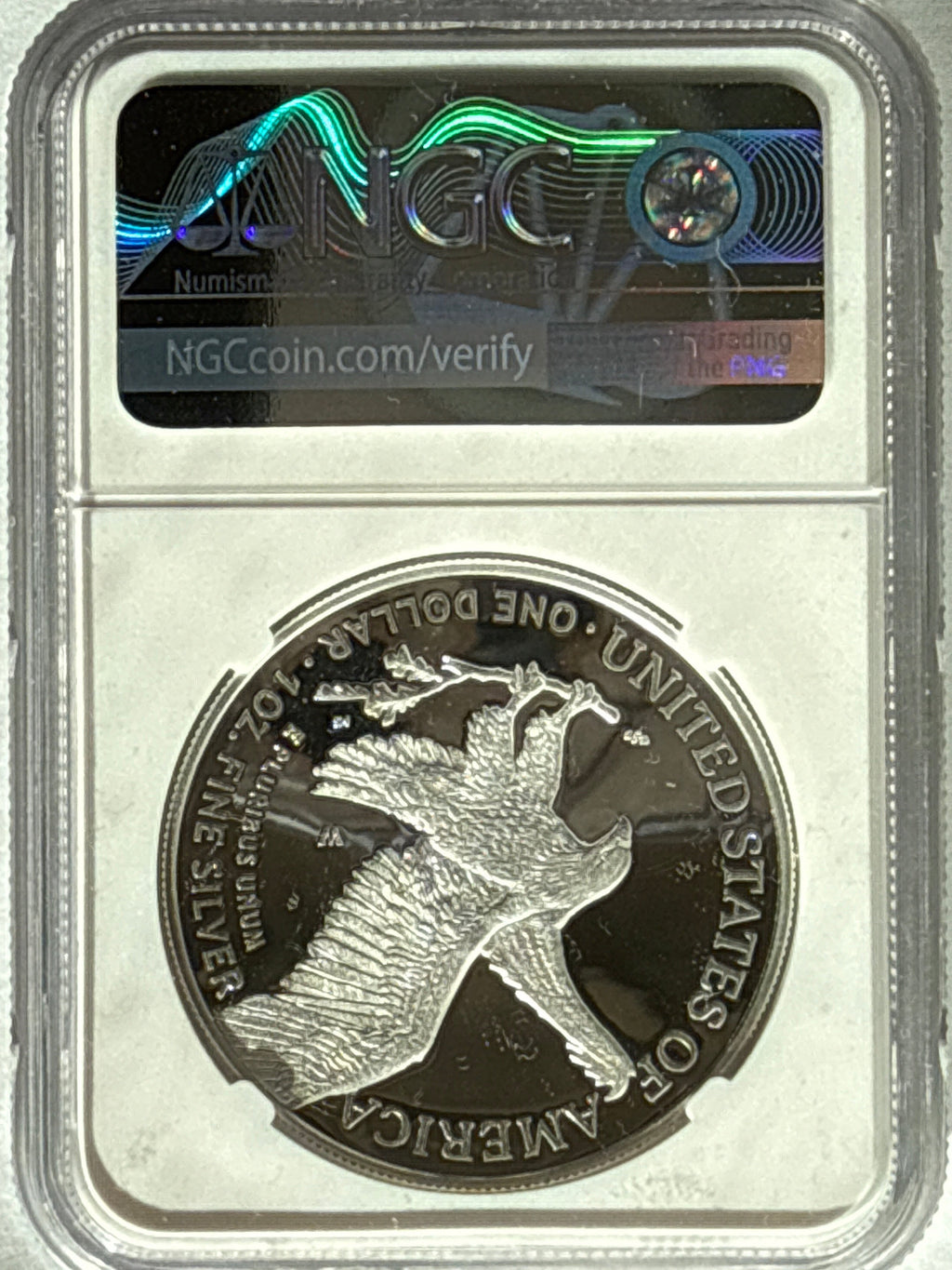 2022-W American Silver Eagle NGC PR70 UCAM Advance Release FL T. Uram