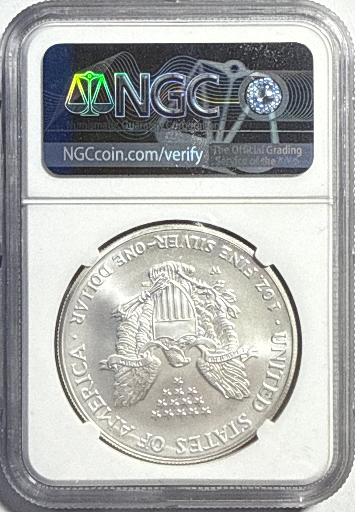 2006-W Burnished American Silver Eagle $1 NGC MS70 Mercanti Hand-Signed