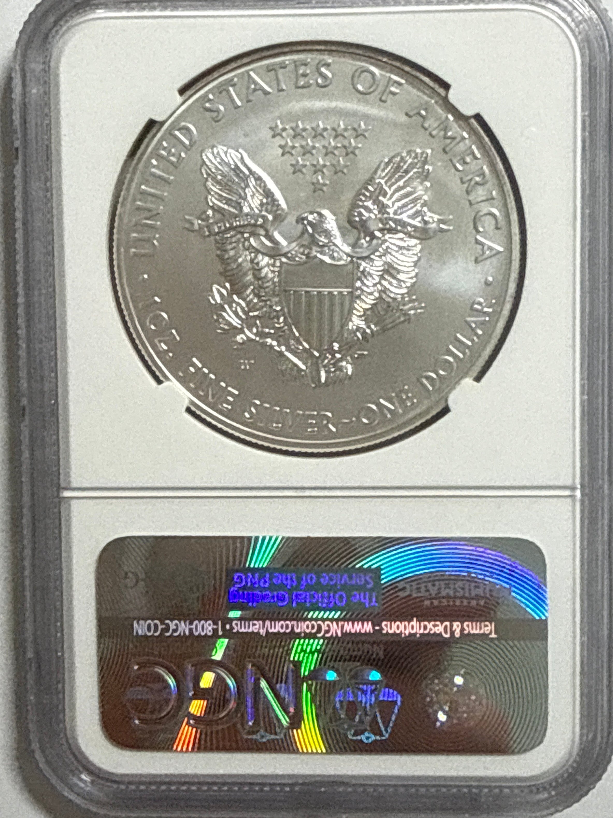 2011-W Burnished American Silver Eagle NGC MS70