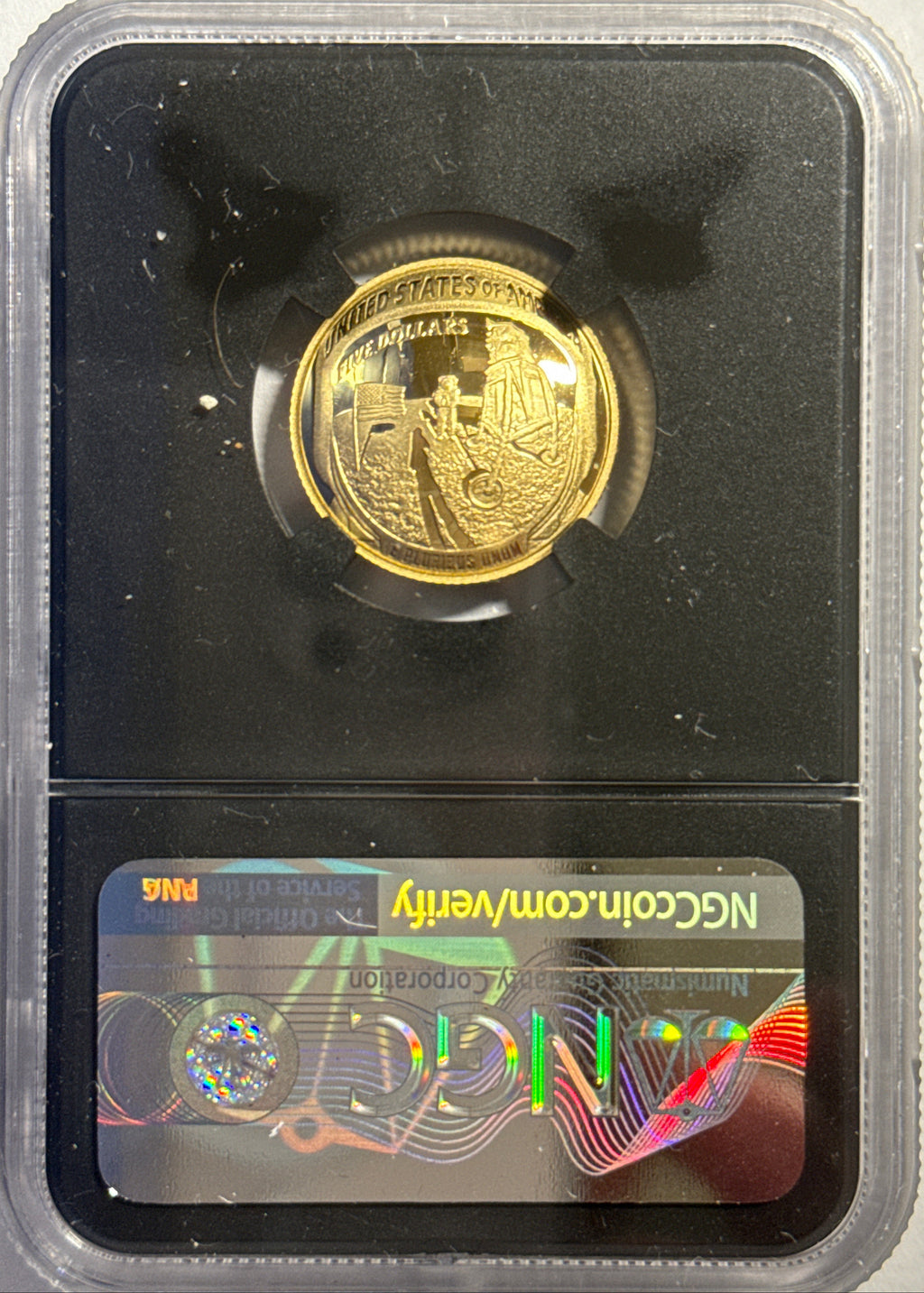 Vintage Vault: 2019 Apollo 11 Silver D/S/P 50C/$1 FDI MS70/PF70 UCAM NGC: Gold W $5 FDI MS70/PF70 UCAM NGC Charlie Duke Hand-Signed