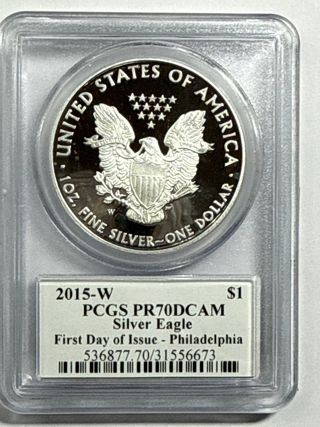 2015-W American Silver Eagle PCGS PRF70 DCAM FDOI 3 Coin Location Set-Florida Fun /Washington DC/PhiladelphiaMercanti