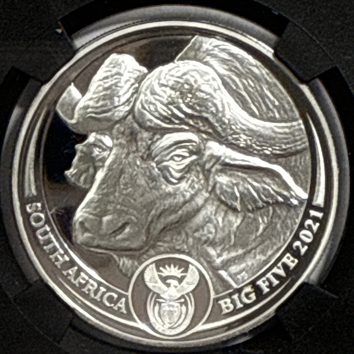 2019/2020/2021/ South Africa NGC FDI PF70 UCAM S5R Big 5 Elephant/Lion/Rhino/Spotted Leopard/Buffalo Tumi Tsehio signed