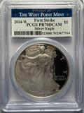 2014 -W American Silver Eagle PCGS FS PR70 DCAM