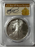 1993-P American Silver Eagle PR70 DCAM PCGS Rare Thomas S Cleveland Signed