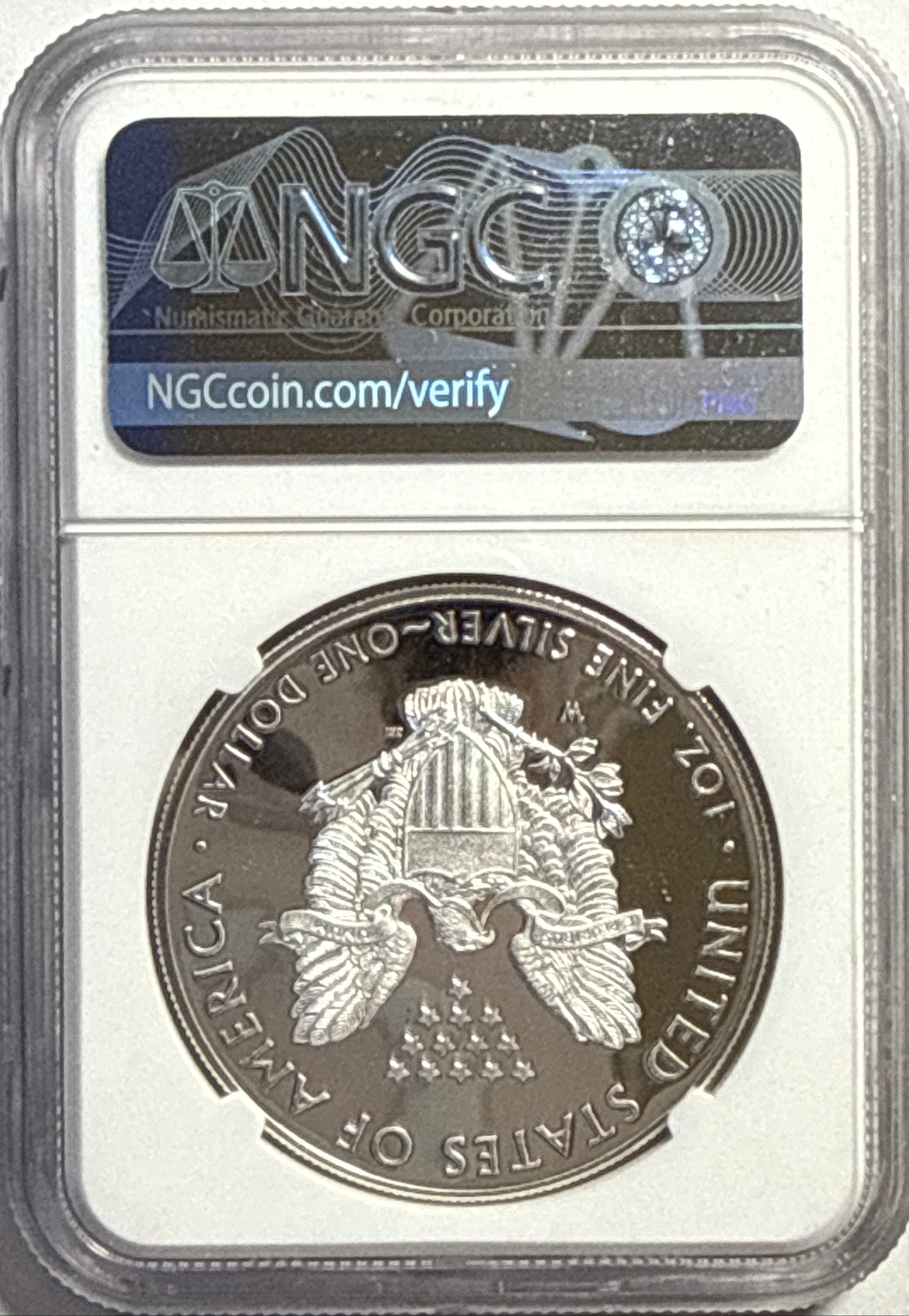 2020-W American Silver Eagle $1 NGC FDI PF70 UCAM FL Mercanti Hand-Signed.