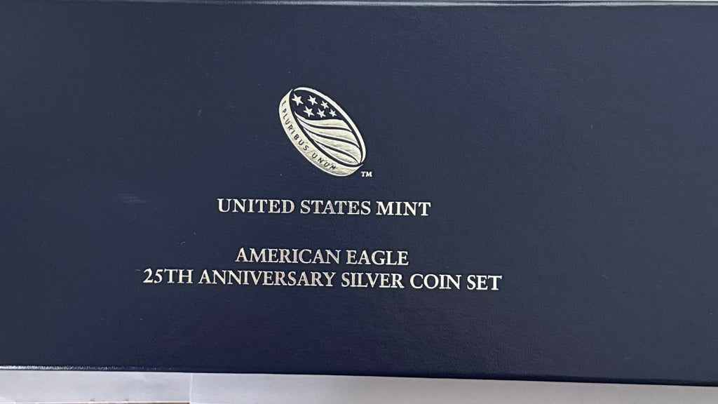2011  Silver Eagle PCGS First Strike 5- piece set 25th Anniversary with Display Box