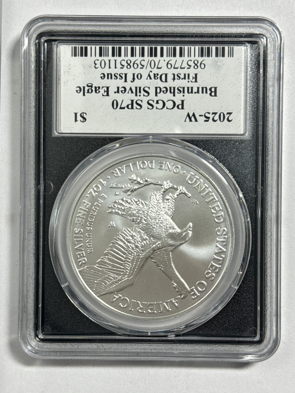 2025-W Burnished American Silver Eagle 5 Piece Set NGC MS70 FDOI Mercanti/Gaudioso/Ryder/Frost/Damstra with sisplay box